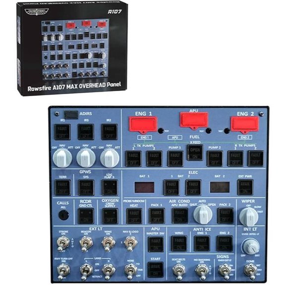 A107 V3.0 A32X MAX OVHD Panel for MSFS