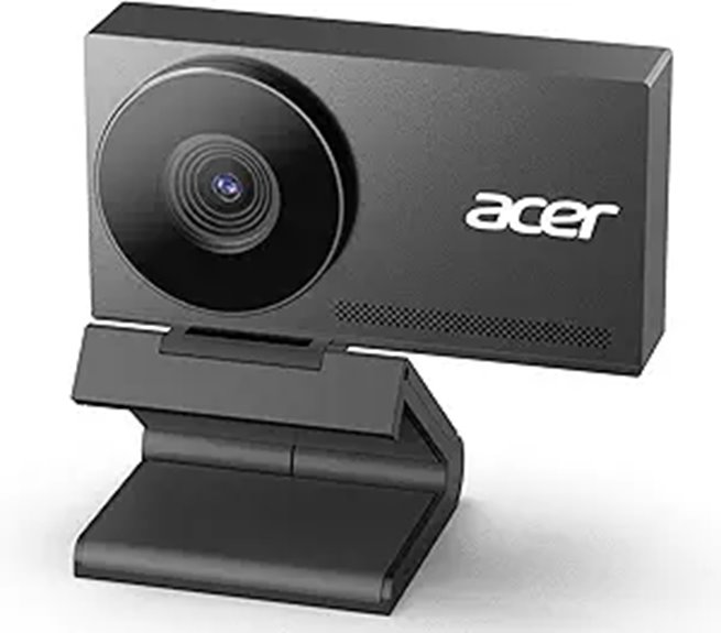 Acer 4K Webcam with Metal Body and Dual Mics