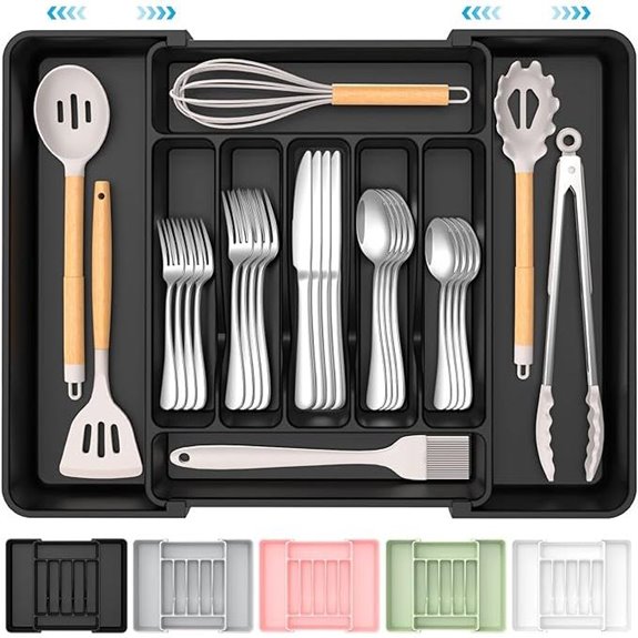 Expandable Silverware Organizer for Kitchen Drawer