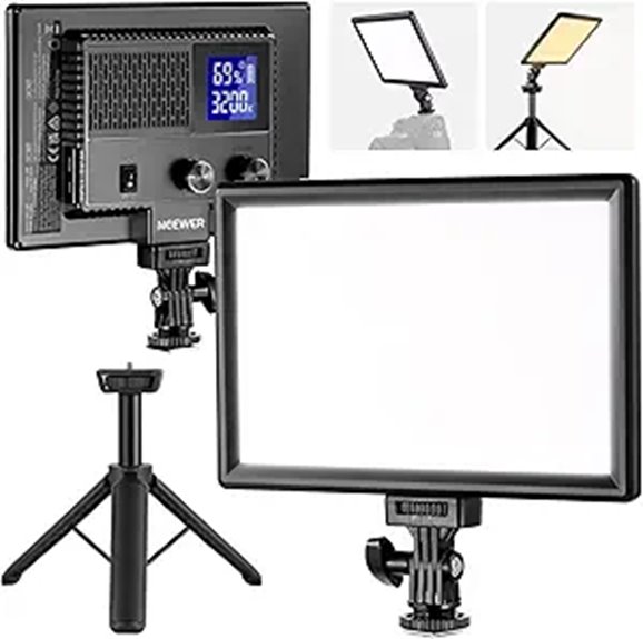 NEEWER 9 Dimmable LED Video Light with Stand