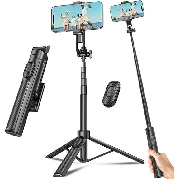 Extendable Selfie Stick Tripod for Phones with Remote