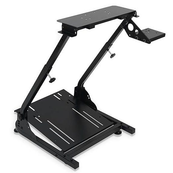 LGIB Folding Adjustable Sim Racing Wheel Stand