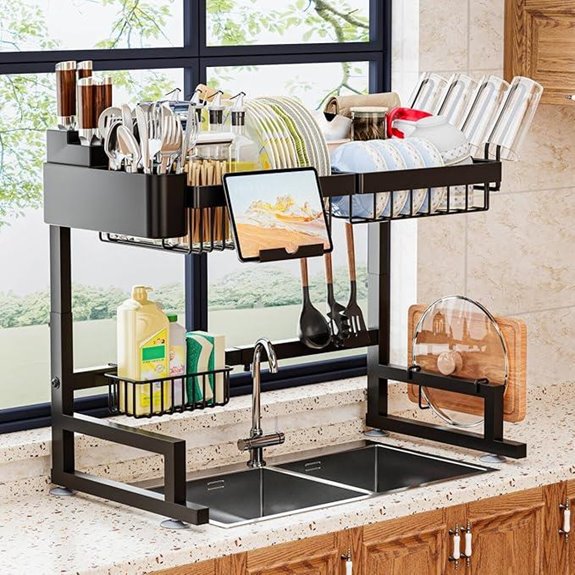Expandable Over Sink Dish Drying Rack