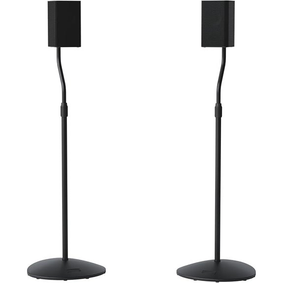 SANUS Speaker Stands Pair with Adjustable Height