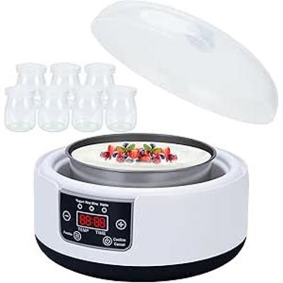 Probiotic Yogurt Maker with Temperature & Timer Control