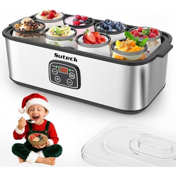 Suteck Yogurt Maker with Adjustable Temp & Jars