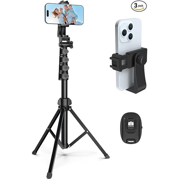 64 Adjustable Phone & Camera Tripod with Remote