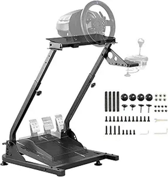 Height Adjustable Racing Wheel Stand for Logitech & Thrustmaster
