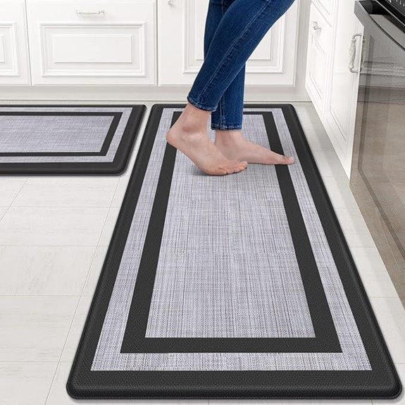 Mattitude Kitchen Mat Set of 2 Anti-Fatigue Cushioned