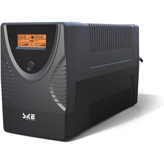 Ups Battery Backup & Surge Protector with LCD