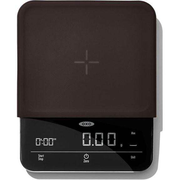 black 6 lb coffee scale