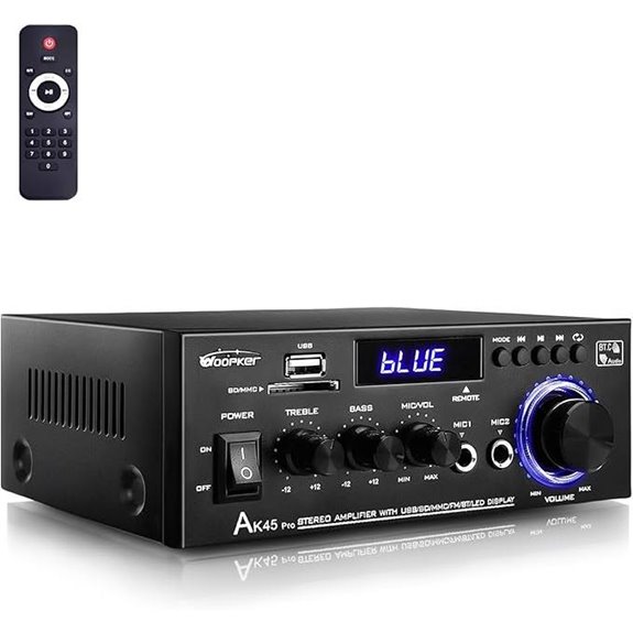 AK45 Pro Stereo Amplifier with Bluetooth & USB