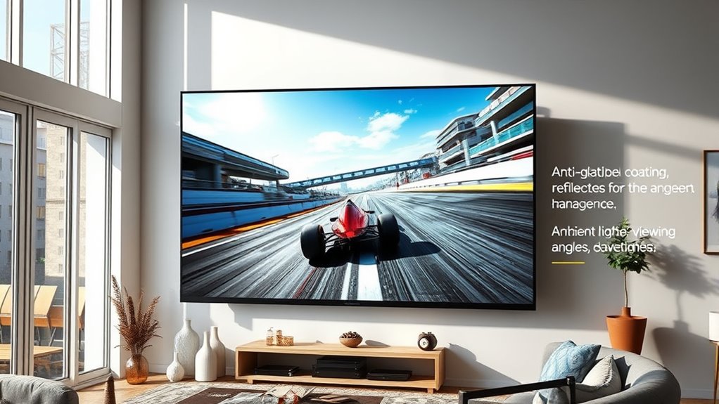 bright glare resistant gaming tv