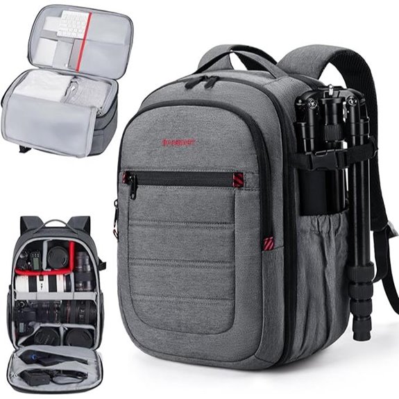 camera backpack with laptop