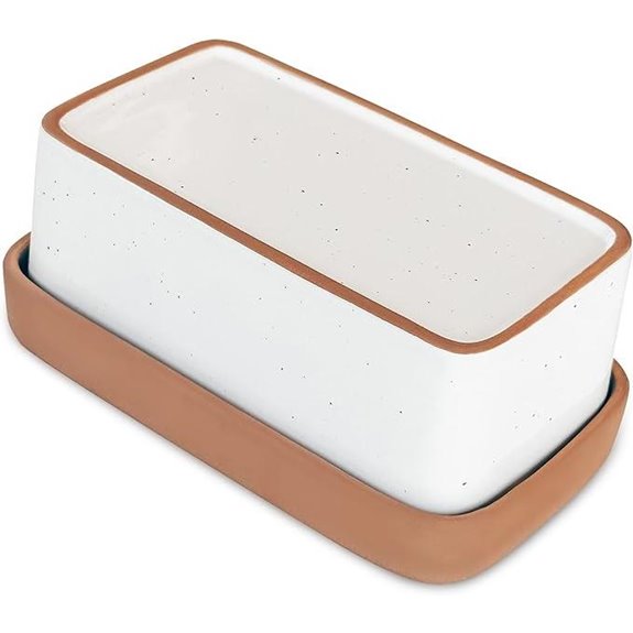Mora Two-in-One Ceramic Butter Dish with Lid