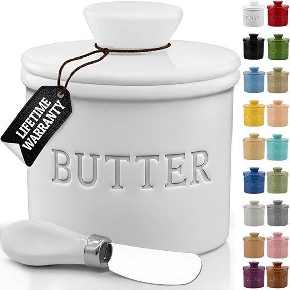 Priority Chef Ceramic Butter Dish with Lid