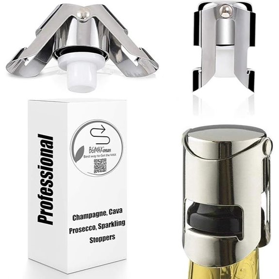 BGMAX Champagne Sealer Stopper Set (3 Pack)