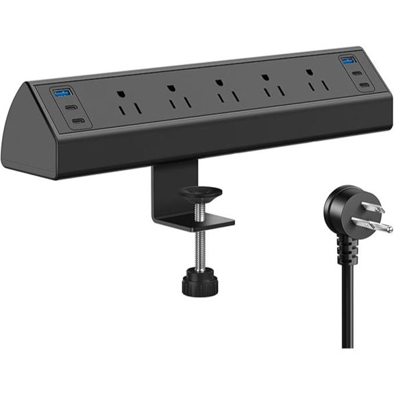 Jgstkcity Desk Clamp Power Strip with USB-C