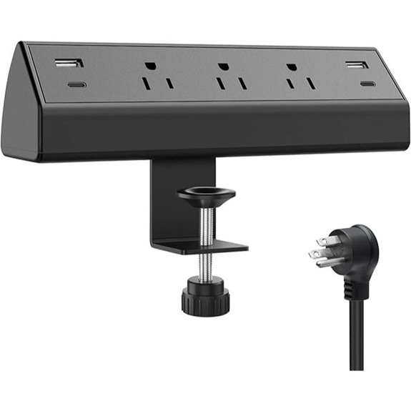 Jgstkcity Desk Clamp Power Strip with USB-C