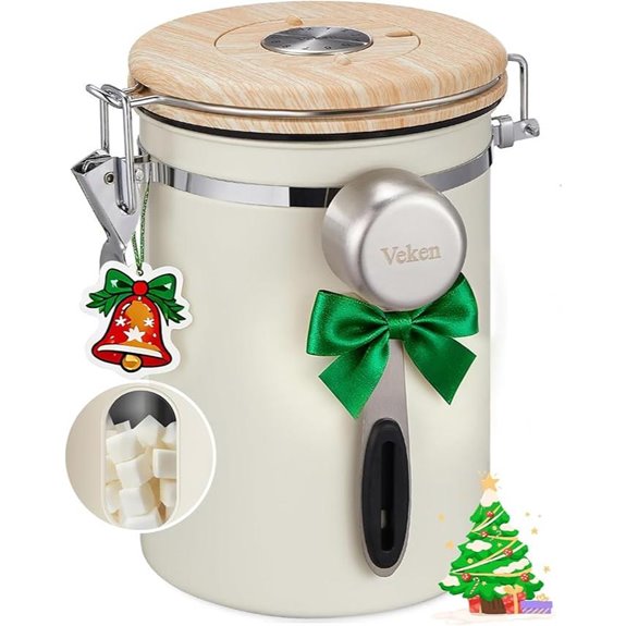 Veken Coffee Canister with Window and Scoop