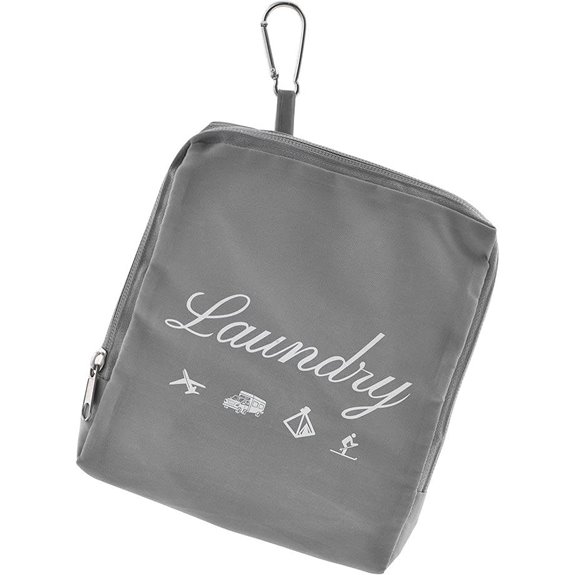 JHX Collapsible Laundry Bag with Handles and Carabiner