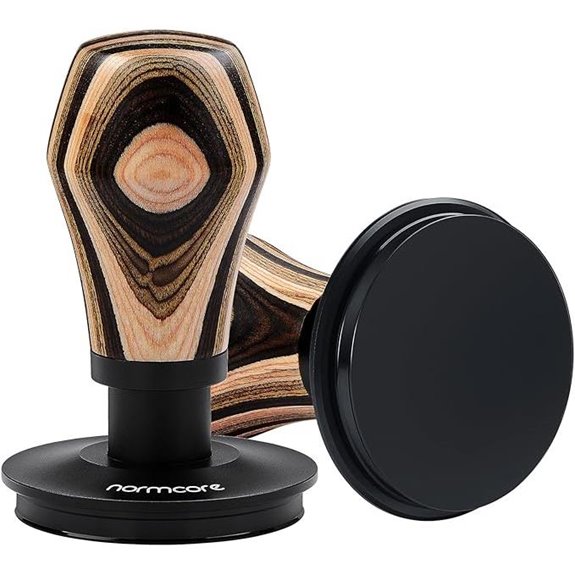 Normcore 54mm Coffee Tamper with Colorful Wood Handle