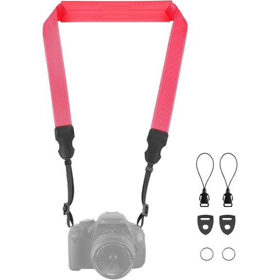 Padded Silicone Camera Strap for DSLR & Mirrorless