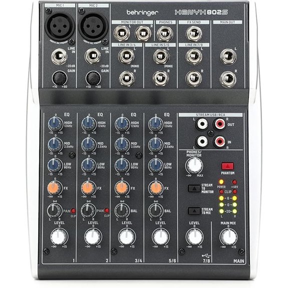 Behringer XENYX 802S Analog 8-Input Mixer