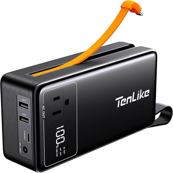 Portable Power Station 99.9Wh with AC and USB Outputs