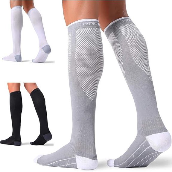FITRELL Compression Socks 20-30mmHg Support (3 Pairs)