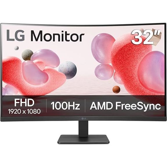 LG 32-Inch Curved FHD Monitor with FreeSync