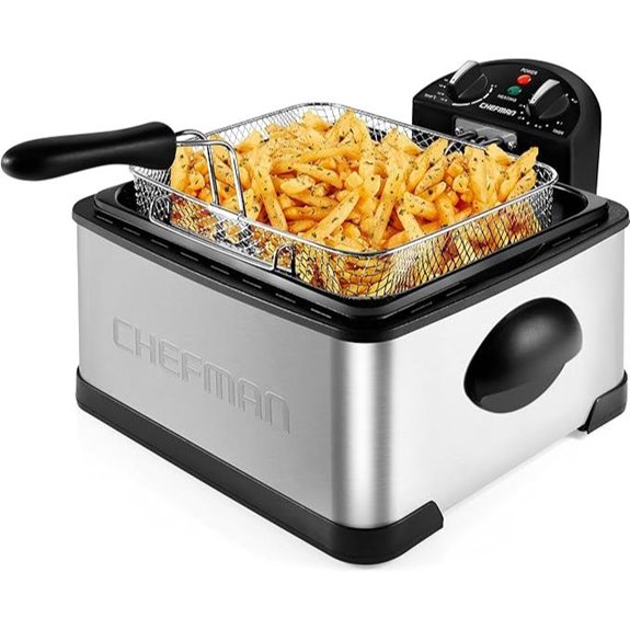 Chefman 4.5L Deep Fryer with Basket and Timer