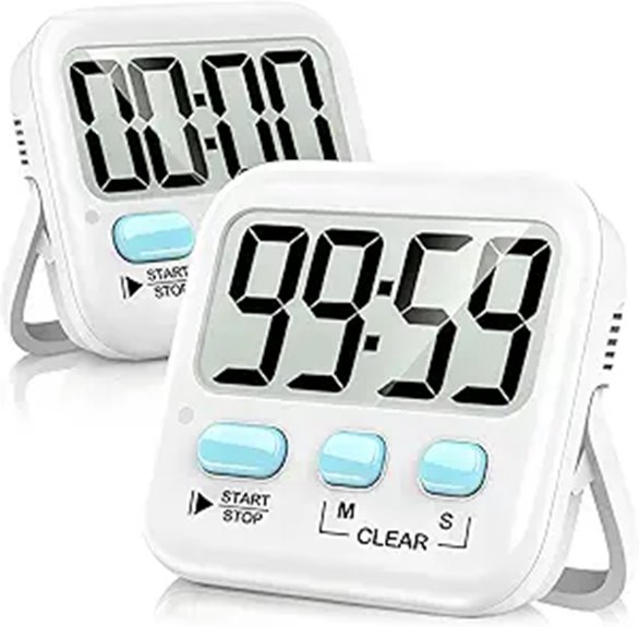 Antonki 2 Pack Digital Magnetic Kitchen Timers
