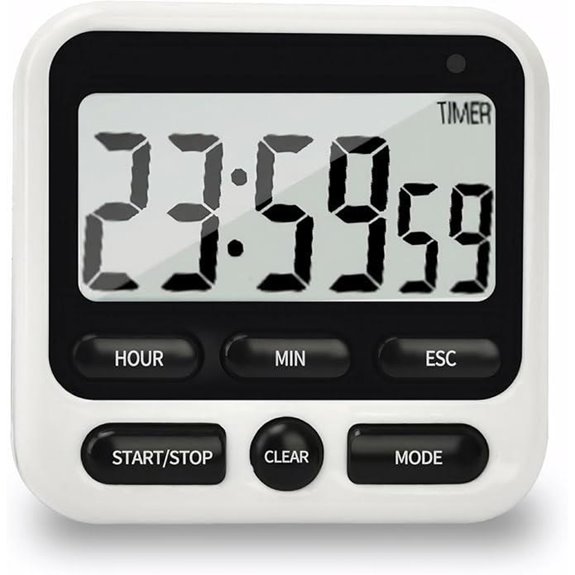 Digital Kitchen Timer with Alarm and Memory