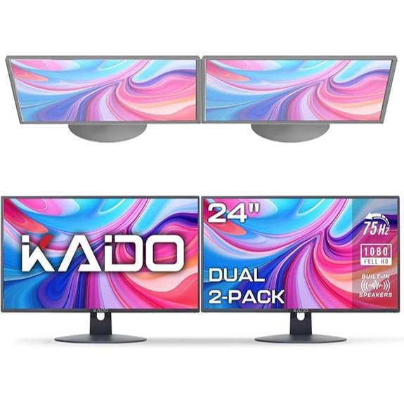Kado 2-Pack 24 1080p Monitors with VESA Mount