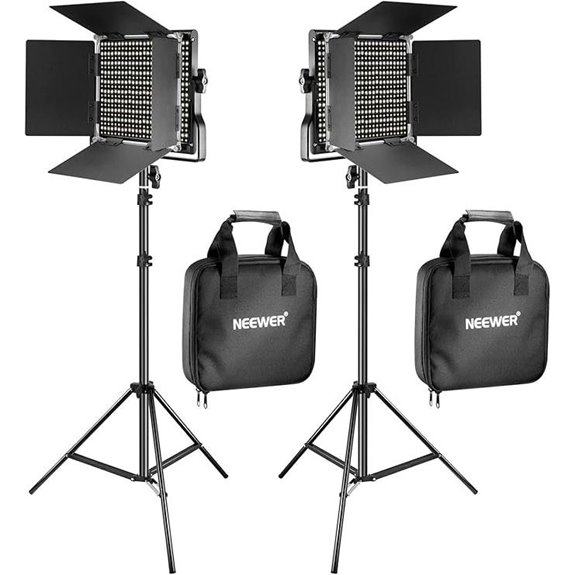 NEEWER 2 Pack Bi-Color 660 LED Video Light Kit