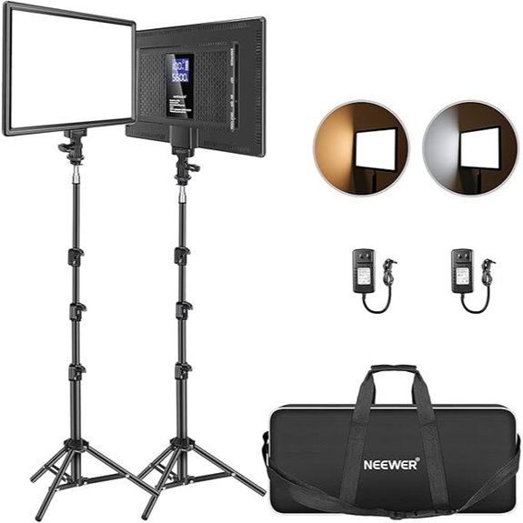 Neewer 13 Bi-Color LED Video Light Kit (2 Pack)
