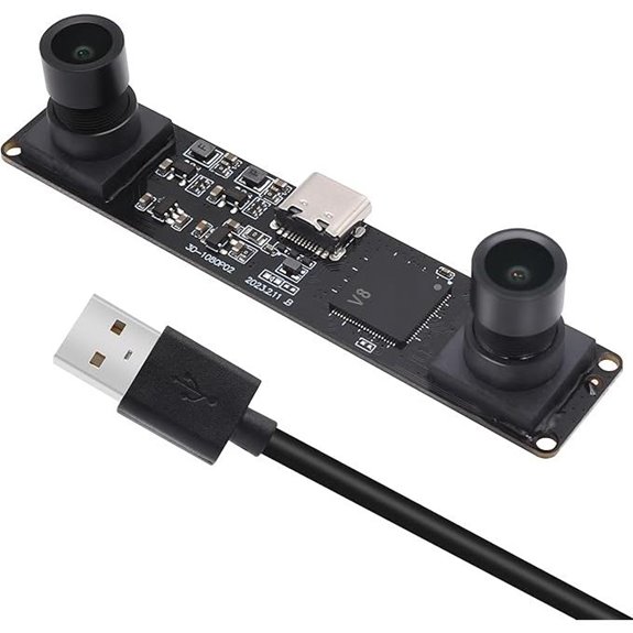 MMlove Dual Lens 1080P Webcam with Wide Angle