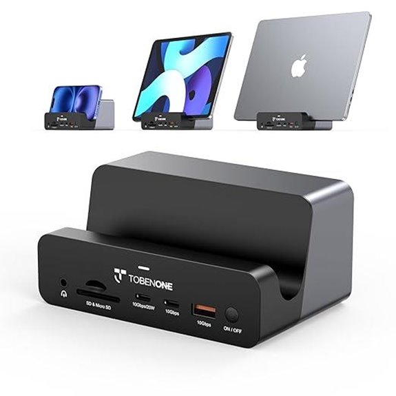 TobenONE 18-in-2 MacBook Docking Station with Dual Monitors