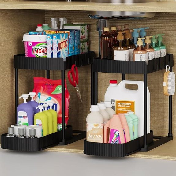 Multi-Purpose Pull-Out Storage Organizers 2 Packs
