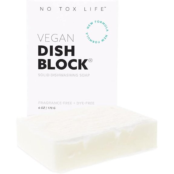No Tox Life DISH BLOCK - Free of Dyes and Fragrance - Zero Waste Dish Soap
