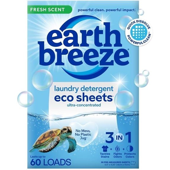 Earth Breeze Laundry Sheets - Eco-Friendly Fresh Scent
