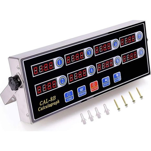 Commercial 8-Channel Digital Kitchen Timer
