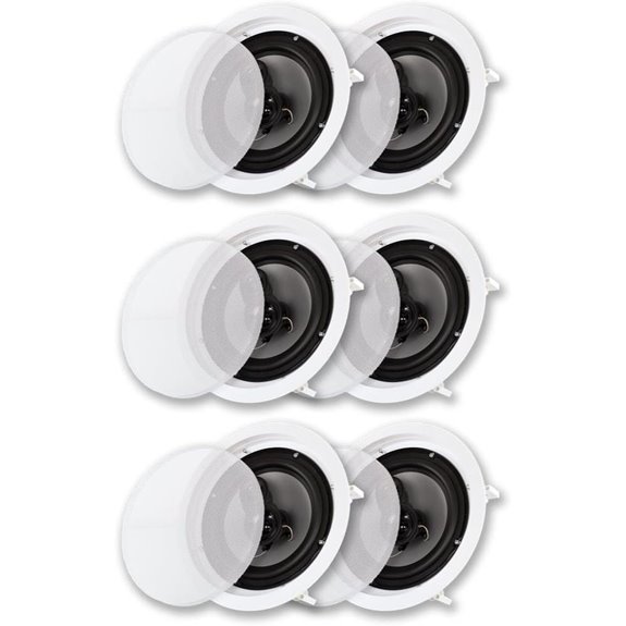 Acoustic Audio 8 In-Ceiling Speakers (3 Pack)