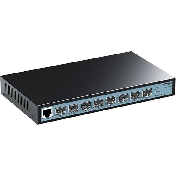 SODOLA 8-Port 10G L3 Managed Switch (SFP+ Ports)