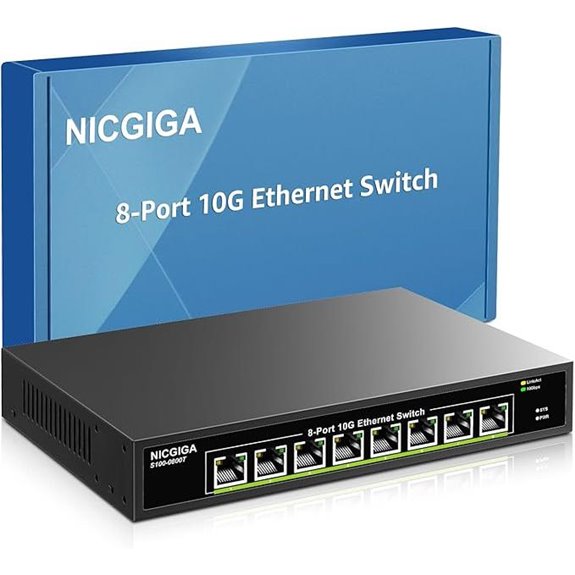 8-Port 10G Ethernet Switch Unmanaged Plug & Play