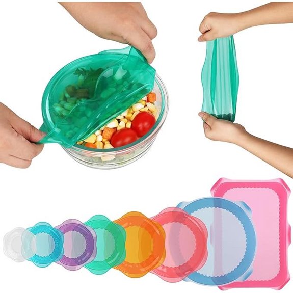 Silicone Food Storage Lids (8-Pack)