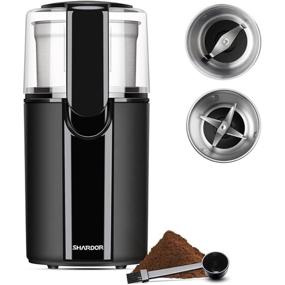 SHARDOR Electric Coffee & Spice Grinder with 2 Bowls