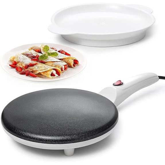 Moss & Stone Electric Crepe Maker with Nonstick Coating