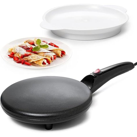 Moss & Stone Electric Crepe Maker with Dipping Plate